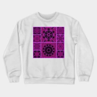 TOP TEN Collage of PURPLE (Floral) HEARTS Crewneck Sweatshirt